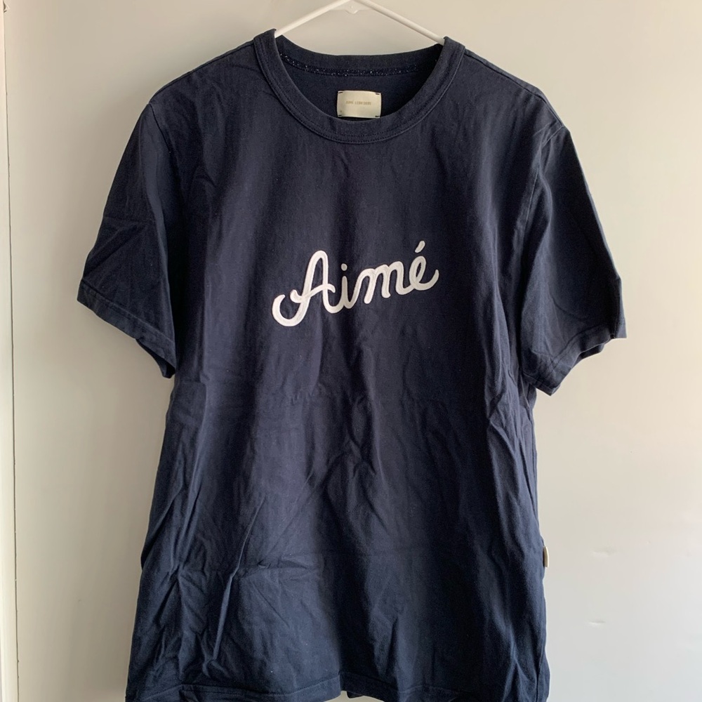 ALD Chainstitch ‘Aime’ Navy Tee